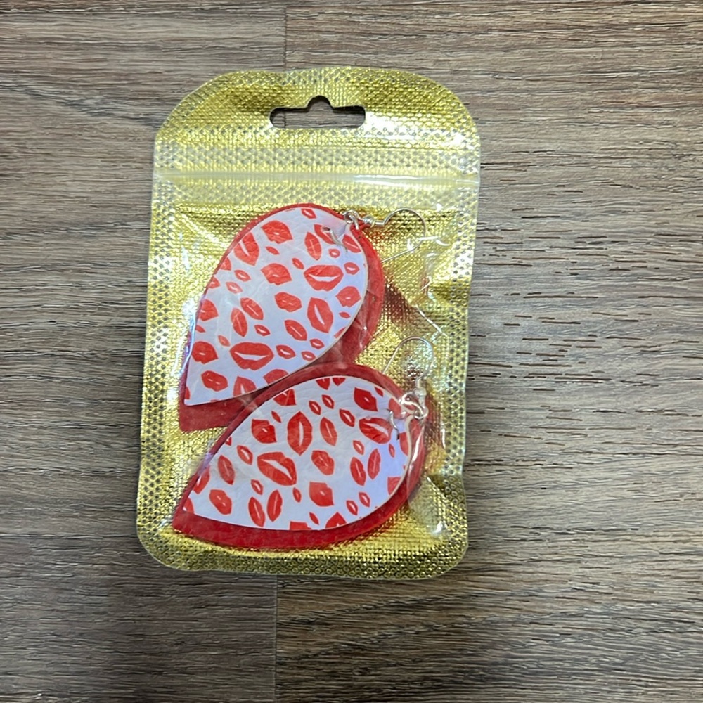 Red earrings